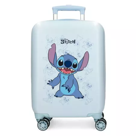 Maleta Cabina Stitch Happyl: Rígida ABS Ultraligero - 4 Ruedas Giratorias