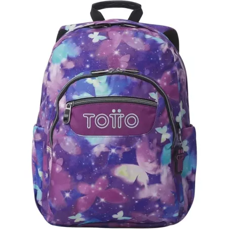 Mochila Escolar TOTTO Acuareles 20L Star Butterfly Glitter