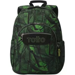 Mochila TOTTO Escolar 20L Jhony Jungle Adaptable Carro Eco