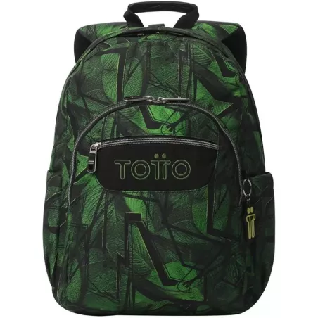 Mochila TOTTO Escolar 20L Jhony Jungle Adaptable Carro Eco