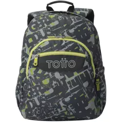 TOTTO Mochila Escolar 20L Portátil 14" Texgrunge Eco