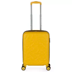 Maleta CABINA Mostaza 55x36x20 cm Rígida 35L 4 RUEDAS dobles 360 Troquelada LOIS Zion