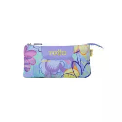 Estuche TOTTO 3 Compartimentos, Resistente, Grafily 22x11x3.5cm