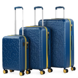 Set de 3 Maletas Lois Zion Policarbonato Ultraligero Azul