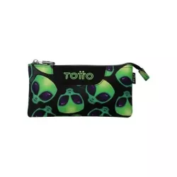Estuche TOTTO 3 Compartimentos, Resistente, Modelo Tablero